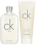 Calvin Klein CK One szett VI. 50 ml eau de toilette + 100 ml tusfürdő (eau de toilette) unisex garanciával