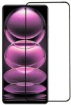  Temp-glass631274347 Xiaomi Redmi Note 12 Pro teljes lefedettséget biztosító karcálló, ütésálló kijelzővédő üvegfólia fekete kerettel, tempered glass, törlőkendővel (Temp-glass631274347)