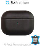 FixPremium - Bőrtok - AirPods Pro, fekete