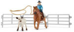 Schleich Farm World Cowboy mulatság lasszóval (42577) - xtrashop