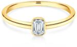SAVICKI Tiszta eljegyzési gyűrű: arany, smaragd vágott gyémánt - savicki - 617 410 Ft