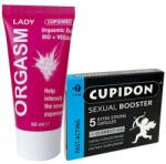 CUPID LABS Cupidon Таблетки за мъже 5 бр. + Възбуждащ лубрикант за жени ОРГАЗЪМ ЛЕЙДИ