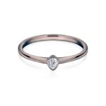 SAVICKI Inel de logodnă Pure: aur negru, diamant - savicki - 6 064,00 RON