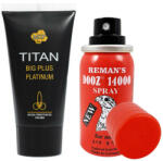 DOOZ 14000 спрей за задържане + Titan gel за уголемяване на пениса