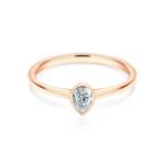 SAVICKI Inel de logodnă Pure: aur roz, diamant - savicki - 10 730,00 RON