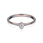 SAVICKI Inel de logodnă Pure: aur negru, diamant - savicki - 7 969,00 RON
