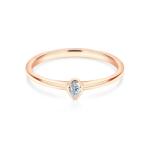 SAVICKI Inel de logodnă Pure: aur roz, diamant - savicki - 4 232,00 RON