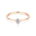 SAVICKI Inel de logodnă Pure: aur roz, diamant - savicki - 7 715,00 RON