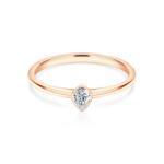 SAVICKI Inel de logodnă Pure: aur roz, diamant - savicki - 6 147,00 RON