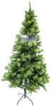  Brad artificial de Craciun, Decorat cu conuri de pin, pentru interior/exterior, inaltime 180 cm, 659 ramuri, Flippy, verde, suport metalic inclus (106775)