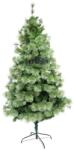  Brad artificial de Craciun tip pin, pentru interior/exterior, inaltime 150 cm, diametru 92 cm, 400 ramuri, Flippy, verde, suport metalic inclus (106794)