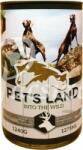 Pet's Land Pet S Land Dog Konzerv Vadas-hús Répával 24x415g