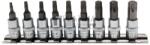 BGS technic Behajtófej-készlet | 6, 3 mm (1/4") | T-profil (Torx) T10 - T50 - BGS 2164 (BGS 2164)