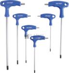BGS Kraftmann Csavarhúzó készlet T-fogantyúval és oldalpengével | T-profil (Torx) furattal | T10 - T40 | 6 darabos - BGS 7830 (BGS 7830)