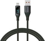 SAVIO USB - Lightning cable with display, CL-173, 1 m, black (CL-173)