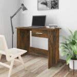 vidaXL Birou, stejar fumuriu, 100x50x76 cm, lemn prelucrat (815333)