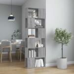 vidaXL Bibliotecă/Separator de cameră, gri sonoma, 60x24x186 cm (816033) Biblioteca