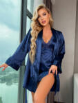 STD Set Halat si Rochie Albastru, S