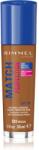 Rimmel Match Perfection fond de ten lichid SPF 20 culoare 503 Mocha 30 ml