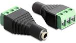 Delock sztereó jack anya, 3.5 mm > Terminal block 3pines adapter (65455) - dellaprint
