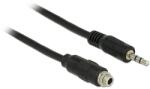Delock 3.5 mm sztereó jack kábel anya csavarmenetes > 3.5 mm sztereó jack apa 100 cm (85116)