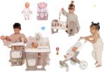 Smoby Set căsuță pentru păpușă Large Doll's Play Center Natur D'Amour Baby Nurse Smoby și cărucior sport cu marsupiu păpușă de 32 cm (SM220376-3) Papusa