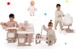 Smoby Set căsuță pentru păpușă Large Doll's Play Center Natur D'Amour Baby Nurse Smoby și cărucior adânc cu păpușă de 32 cm (SM220376-1) Papusa