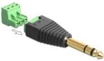 Delock sztereó jack apa, 3.5 mm > Terminal Block 3 pin 2részes adapter (65460) - dellaprint