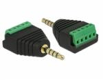 Delock Adapter Stereo jack 3, 5 mm-es csatlakozó sorkapocs blokk 5 tűs (65947)
