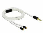 Delock Audio kábel 3, 5 mm 3 tűs sztereo jack apa - 2 x MMCX apa 1, 20 m (85845) - dellaprint