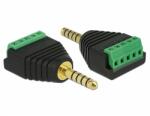 Delock Adapter Stereo jack 4, 4 mm-es csatlakozó sorkapocs blokk 5 tűs (65948)