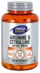NOW Arginine & Citrulline 120 kapsz