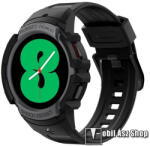 Spigen SAMSUNG Galaxy Watch4 44mm (SM-R870), Galaxy Watch5 44mm (SM-R915F), SPIGEN RUGGED ARMOR PRO okosóra szíj és védőkeret, Fekete (ACS05392)