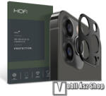 HOFI APPLE iPhone 13 Pro, 13 Pro Max, HOFI Metal Camera Styling kameravédő fém keret, 1db, FEKETE