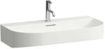 Laufen Sonar mosdó csiszolt alsó felülettel 80x42cm, matt fehér, csaplyuk nélkül, H8163447571091 (H8163447571091)