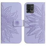  ART SUN FLOWER portofel cu curea Motorola Moto G72 violet