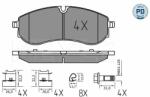 MEYLE set placute frana, frana disc MEYLE -PD: Advanced performance and design. 025 224 9220/PD (025 224 9220/PD)