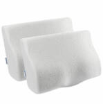 Suporto Set 2X perne cu suport cervical din spuma cu memorie pentru copii 10-16 ani Suporto®️ 50x30, cu perforatii