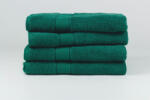 ByTex Törölköző - sötétzöld - széles bordűrrel - 70x130 cm