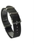  Curea Universală Nylon Negru cu Roșu - Stil Militar și Confort pentru Ceasul Tău 20 - 22mm (5098)