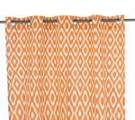 Bizzotto Set 2 perdele textil alb portocaliu Alanis 140x280 cm (0463209)