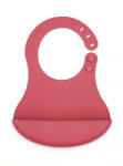 BabyJem Baveta din silicon babyjem (culoare: ecru) - bekid Bavata