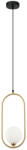 Italux Pendul modern alama cu glob de sticla alb Lupus (PND-3965-1-BRO)