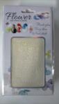 Global Fashion Sticker decor unghii, Flower B06, alb