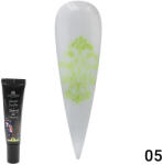 Global Fashion Gel vopsea pentru pictura si stamping Painting+Stamping cu sclipici 8ml, 05