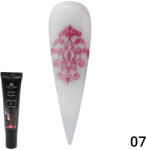 Global Fashion Gel vopsea pentru pictura si stamping Painting+Stamping cu sclipici 8ml, 07