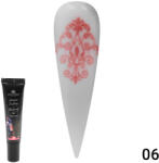 Global Fashion Gel vopsea pentru pictura si stamping Painting+Stamping cu sclipici 8ml, 06