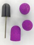 Global Fashion Set suport si 3 bucati smirghel rezerva pentru freza unghii, 16*25mm, lilac, granulatie 80