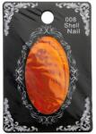 Global Fashion Autocolante decorative pentru unghii, Shell Nail, #008, portocalie