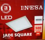 INESA Jade Led Beépíthető Panel 8w 500lm 4000k Ip20 12x12cm Szögletes Fehér